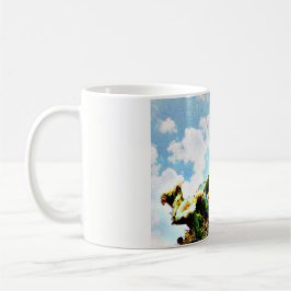 Caneca De Café O Saguaro mergulhou no copo de café das