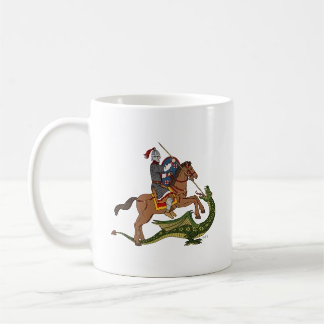 Caneca De Café O Santo Romano George e o Dragão (Esquerda)