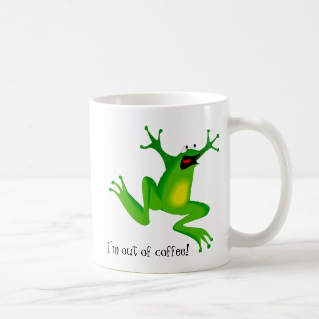 Caneca De Café O sapo do pânico precisa o café (Direita)