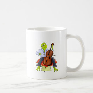 Caneca De Café O sapo joga o violoncelo