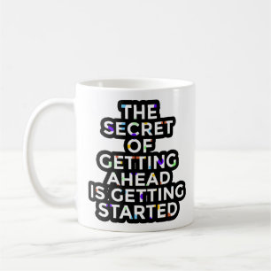 Caneca De Café O Segredo De Avançar Está Começando
