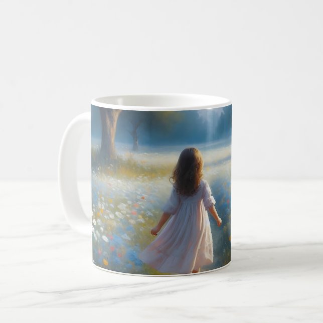 Caneca De Café O Segredo de Meadow - Sussurros de Primavera (Frente Esquerda)