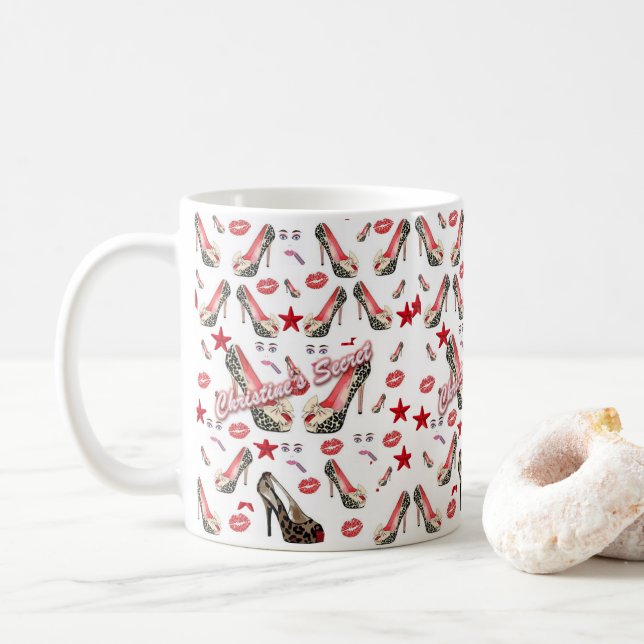 Caneca De Café O Segredo Mug da Christine (Com Donut)