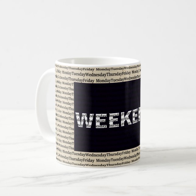 Caneca De Café O Semanalista (Frente Esquerda)