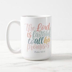 Caneca De Café O Senhor é Escritura Cristã Fiel Salmos