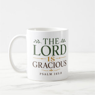 Caneca De Café O Senhor é Gracioso Citação Cristã Elegante