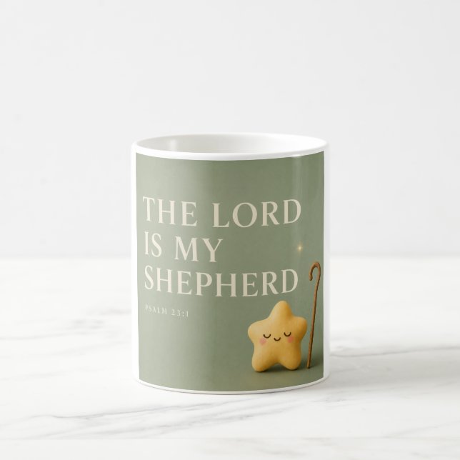 Caneca De Café O SENHOR É MEU PASTOR | Cristão (Centro)