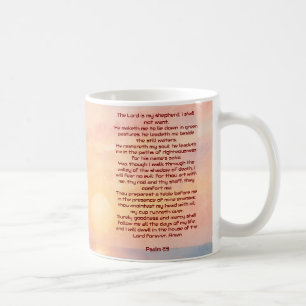 Caneca De Café O Senhor É Meu Pastor Salmo 23 Sunset Beach