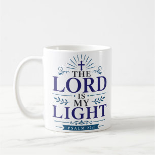 Caneca De Café O Senhor É Minha Luz Citação de Esperança Cristã