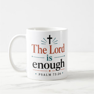 Caneca De Café O Senhor é Suficiente Versículo Bíblico Minimalist