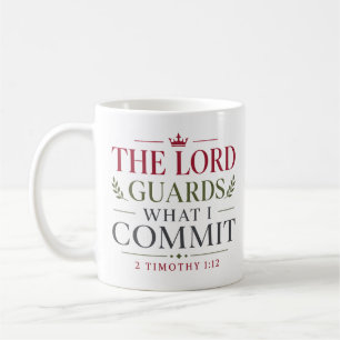 Caneca De Café O Senhor Guarda o que Eu Confio Fé Cristã