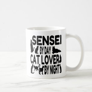 Caneca De Café O Sensei Ama Gatos
