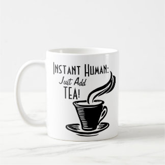 Caneca De Café O ser humano imediato apenas adiciona o chá
