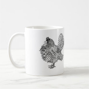 Caneca De Café o serama frizzle copo de café da galinha