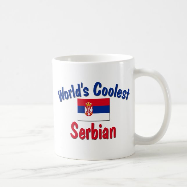 Caneca De Café O sérvio o mais fresco (Direita)