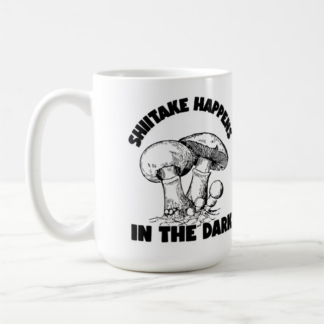 Caneca De Café O Shitake Acontece No Escuro (Esquerda)