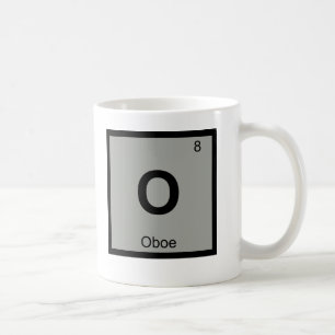 Caneca De Café O - Símbolo da mesa periódica da química da mú