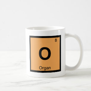 Caneca De Café O - Símbolo da Tabela Periódica da Química para Mú