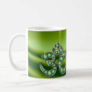 Caneca De Café O símbolo do OM com o "Peridot" apedreja o copo