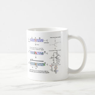 Caneca De Café O sinal eletrônico amplifica o semicondutor do
