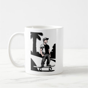 Caneca De Café O Skateboarder da Criança Mug