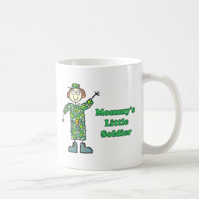 Caneca De Café O soldado pequeno da mamã (Direita)