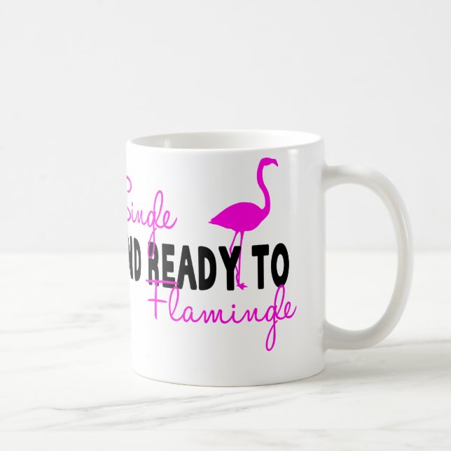 Caneca De Café O solteiro e apronta-se a Flamingle (Direita)