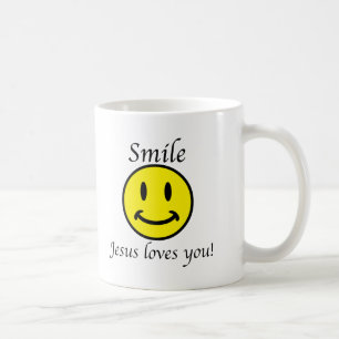 Caneca De Café O sorriso, Jesus ama-o