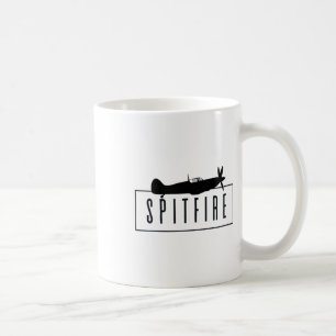 Caneca De Café O Spitfire, Um Avião De Combatente Britânico Icôni
