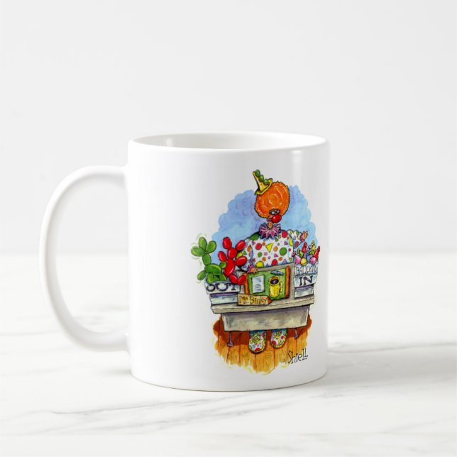 Caneca De Café O Sr. Binky faz animais Balões. (Esquerda)