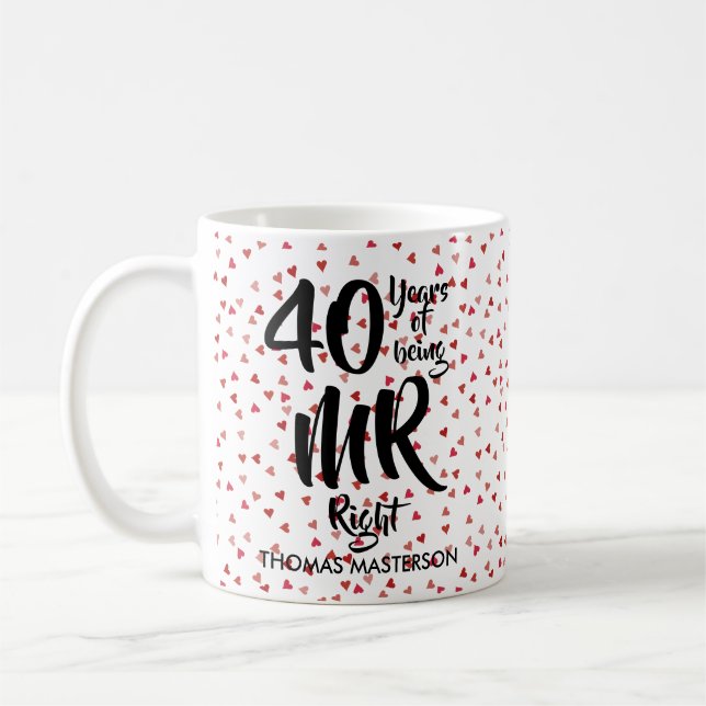 Caneca De Café O Sr. Certo e a Sra. Sempre Certa Diversão 40º Ani (Esquerda)