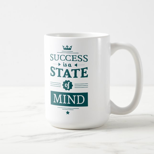 Caneca De Café O Sucesso É Um Estado De Mente (Direita)