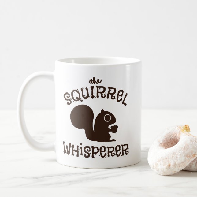 Caneca De Café O Sussuro de Esquilo | Café Amante de os animais e (Com Donut)