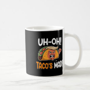 Caneca De Café O Taco está louco! - Orange Faced Funny Trump Taco