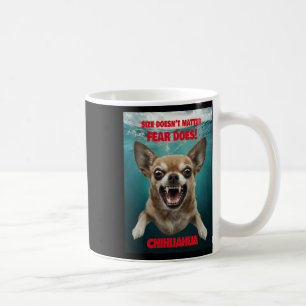 Caneca De Café O tamanho não... o medo! Adesivo