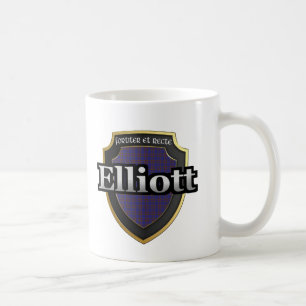 Caneca De Café O Tartan escocês da dinastia de Elliott do clã
