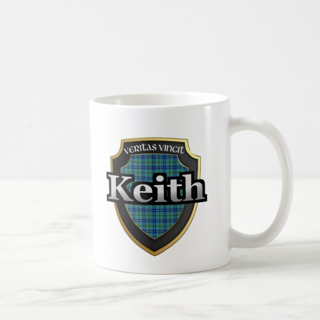 Caneca De Café O Tartan escocês da dinastia de Keith do clã (Direita)