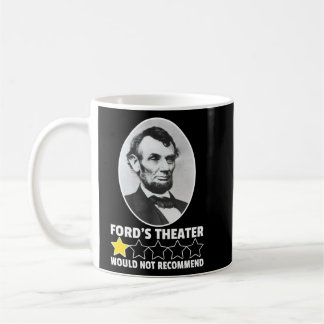 Caneca De Café O Teatro de Ford não recomendaria Lincoln de 1 est