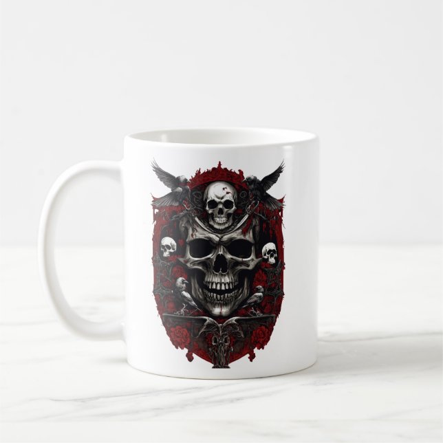 Caneca De Café O tema da morte mental no (Esquerda)