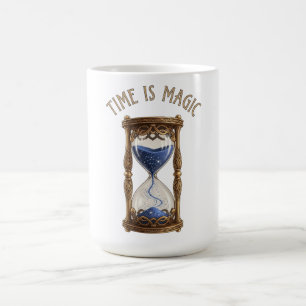 Caneca De Café O tempo é mágico - Mystical Hourglass Fantasy Mug