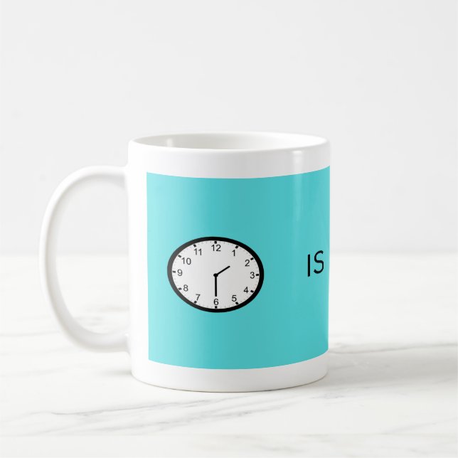 Caneca De Café O Tempo Está Ligado (Esquerda)