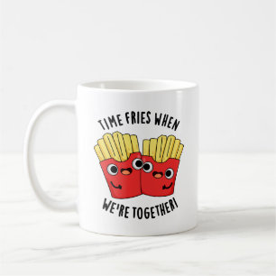 Caneca De Café O Tempo Frita Quando Estamos Juntos Piada de Comid