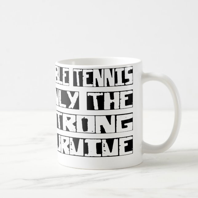 Caneca De Café O ténis de mesa sobrevive (Direita)