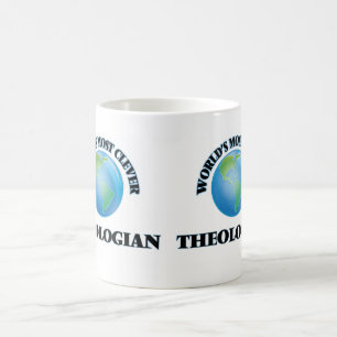 Caneca De Café O teólogo o mais inteligente do mundo