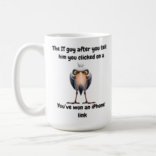 Caneca De Café O TI percebe que você é o motivo de todo o (Esquerda)