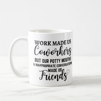 Caneca De Café O trabalho fez-nos Cooperários, mas as nossas boca