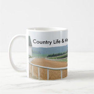 Caneca De Café O trator Harrows a trilha, vida no campo