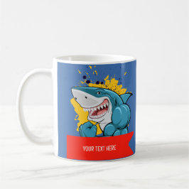 CANECA DE CAFÉ O TUBARÃO 