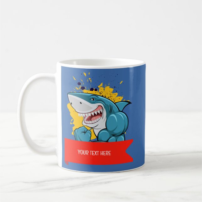 CANECA DE CAFÉ O TUBARÃO  (Esquerda)