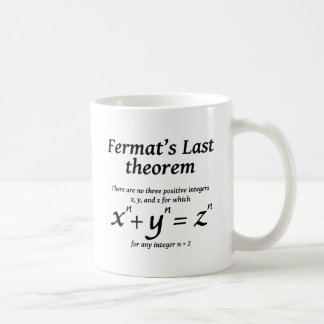 Caneca De Café O último teorema de Fermat